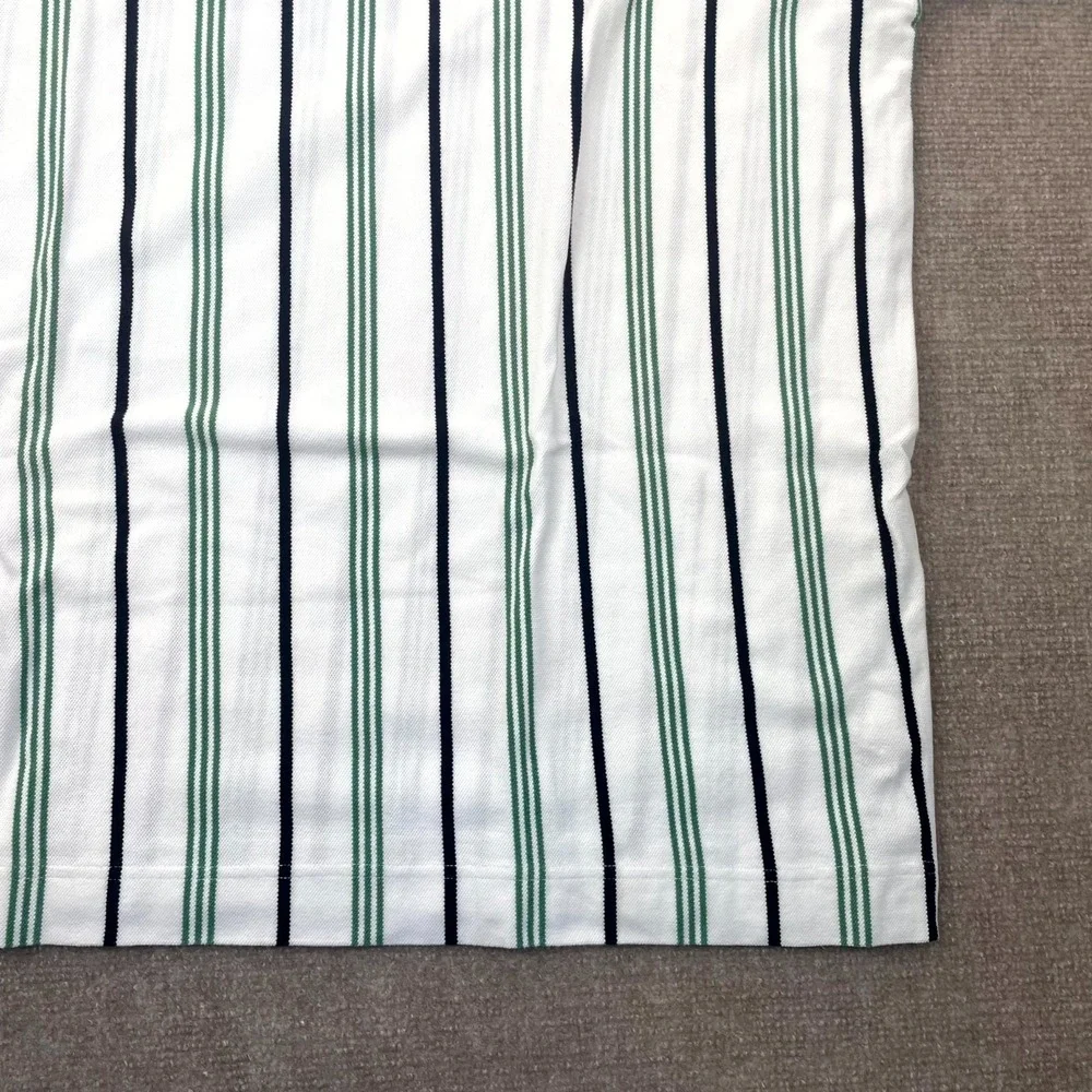 Cutter & Buck Grand Cypress Polo Shirt Mens XL White‎ Striped Cotton Performance
